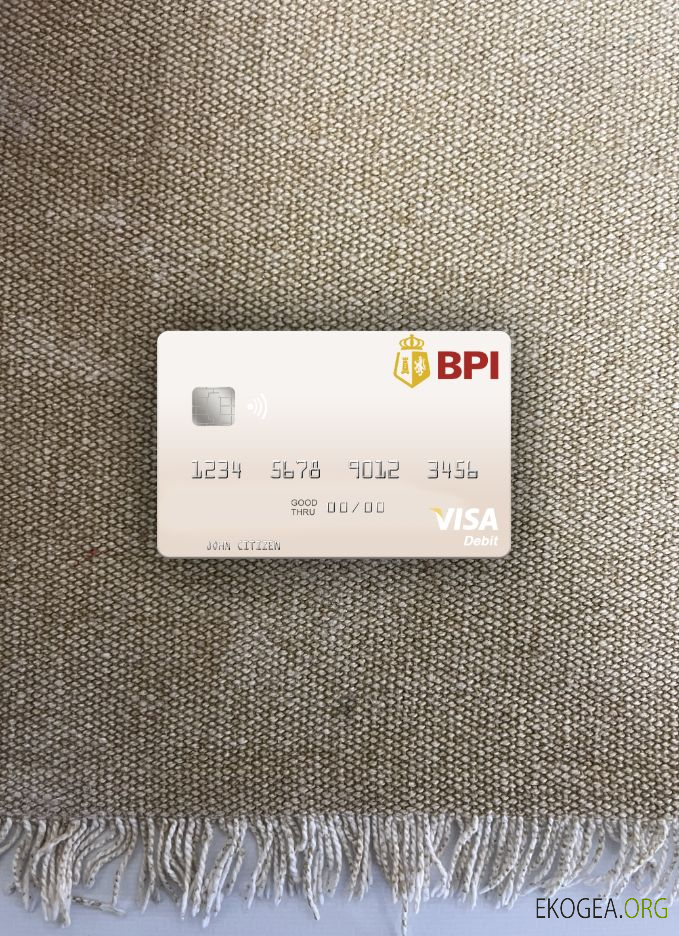 Banque des Philippines des îles Philippines carte de débit visa photolook ,